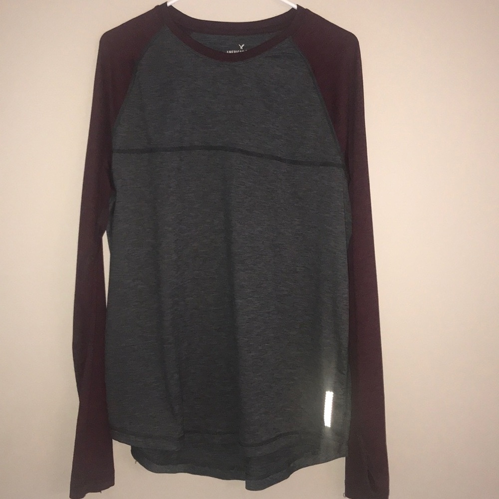 American Eagle Long Sleeve  Baseball Tee